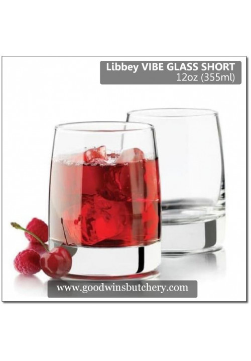 Mexico-Libbey glass VIBE SHORT 12oz 355ml
